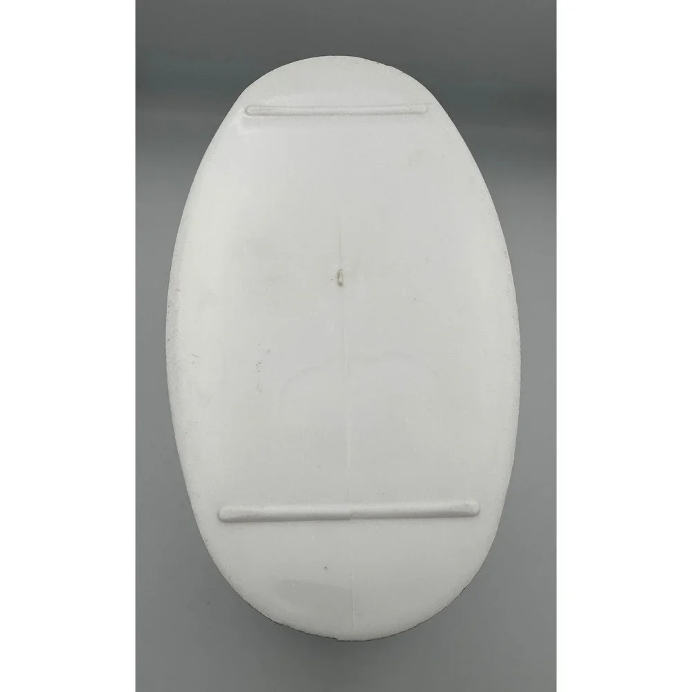 Vintage MCM Starburst Wastebasket Festival Reflections White Plastic Trash Can
